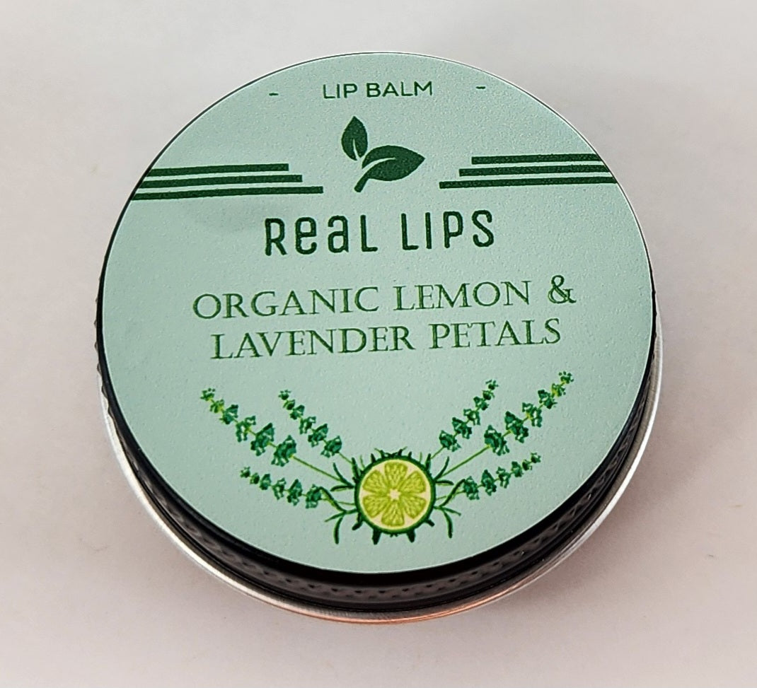 Lemon with Lavender Petals Lip Balm Organic