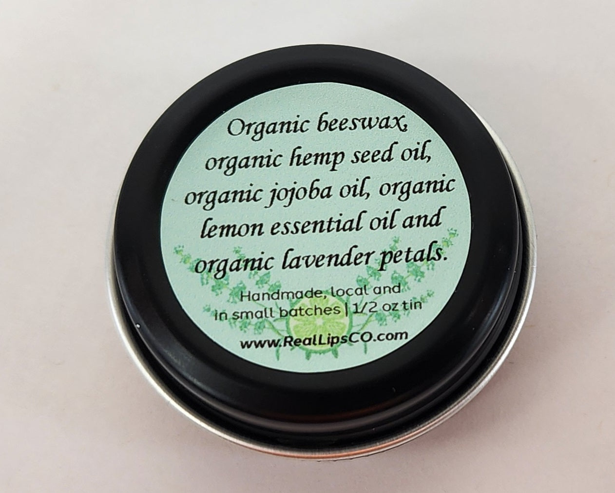 Lemon with Lavender Petals Lip Balm Organic